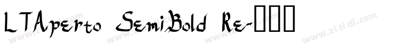LTAperto SemiBold Re字体转换